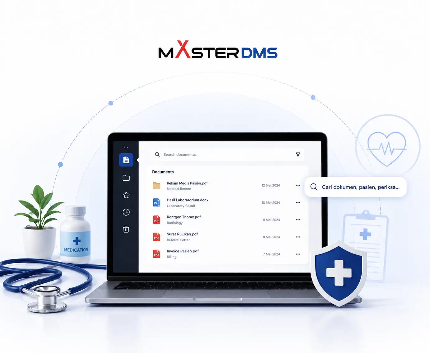 Pengelolaan dokumen healthcare MasterDMS